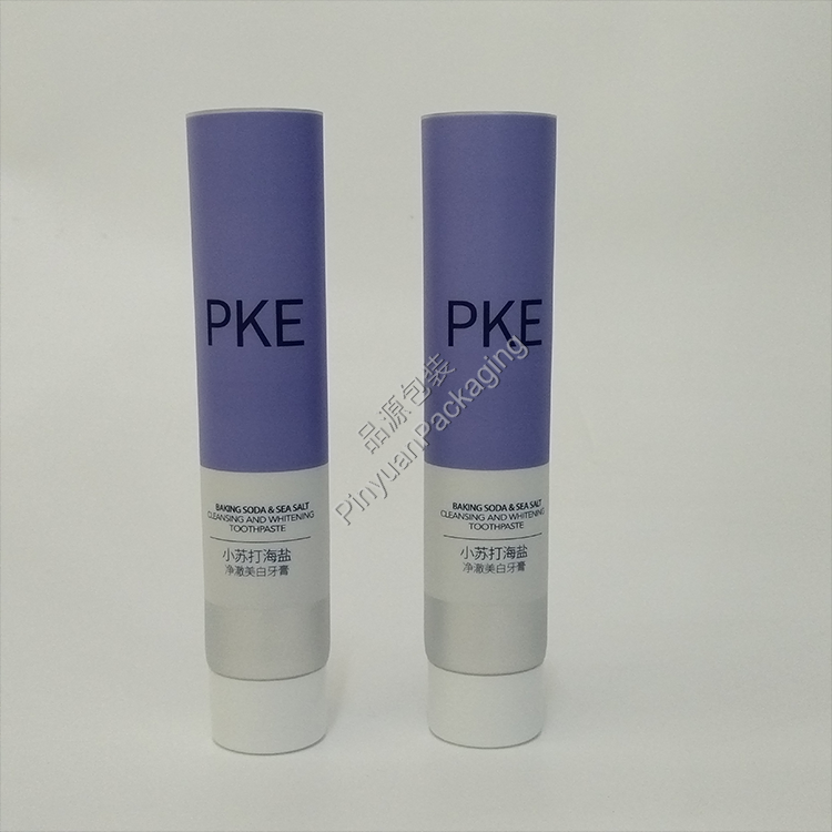 D35 120g Toothpaste Silver ABL Cosmetic Tube with White Screw Cap