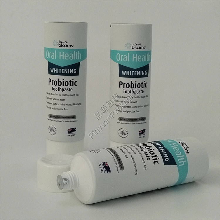 D40 100g Toothpaste ABL Cosmetic Tube with White Screw Cap