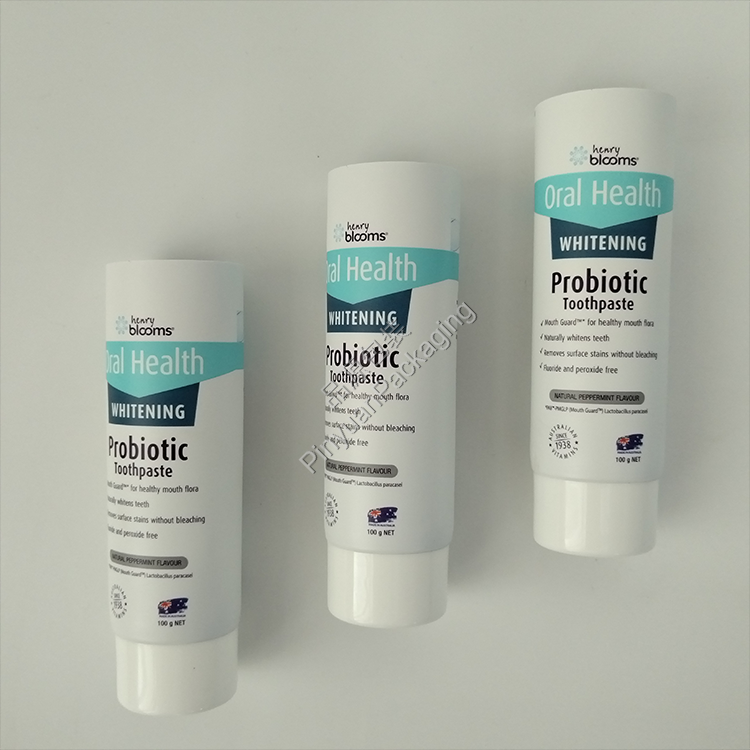 D40 100g Toothpaste ABL Cosmetic Tube with White Screw Cap