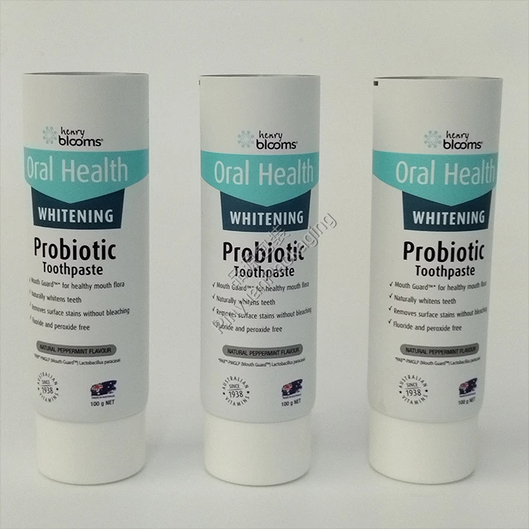 D40 100g Toothpaste ABL Cosmetic Tube with White Screw Cap