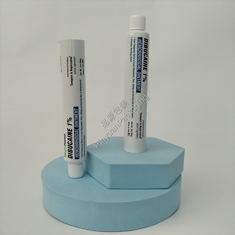 D28 56g Hemorrhoidal Ointment ABL Tube with White Ribbed Screw Cap
