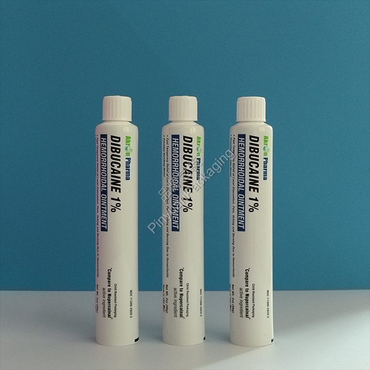 D28 56g Hemorrhoidal Ointment ABL Tube with White Ribbed Screw Cap