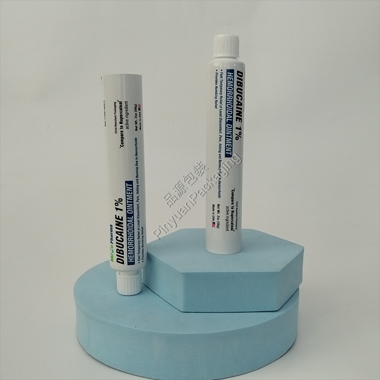 D28 56g Hemorrhoidal Ointment ABL Tube with White Ribbed Screw Cap