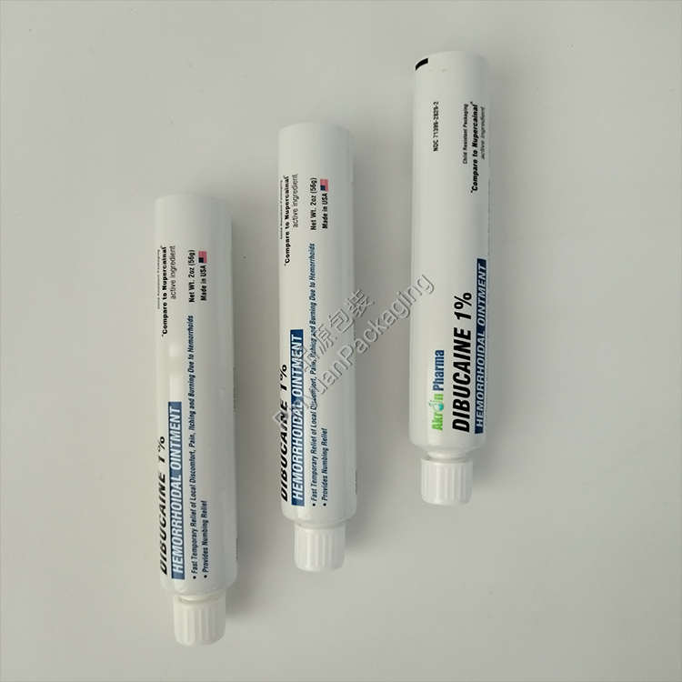 D28 56g Hemorrhoidal Ointment ABL Tube with White Ribbed Screw Cap