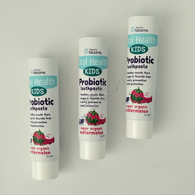 D30 50g Kids Toothpaste ABL Cosmetic Tube with White Screw Cap