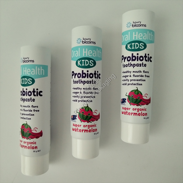 D30 50g Kids Toothpaste ABL Cosmetic Tube with White Screw Cap