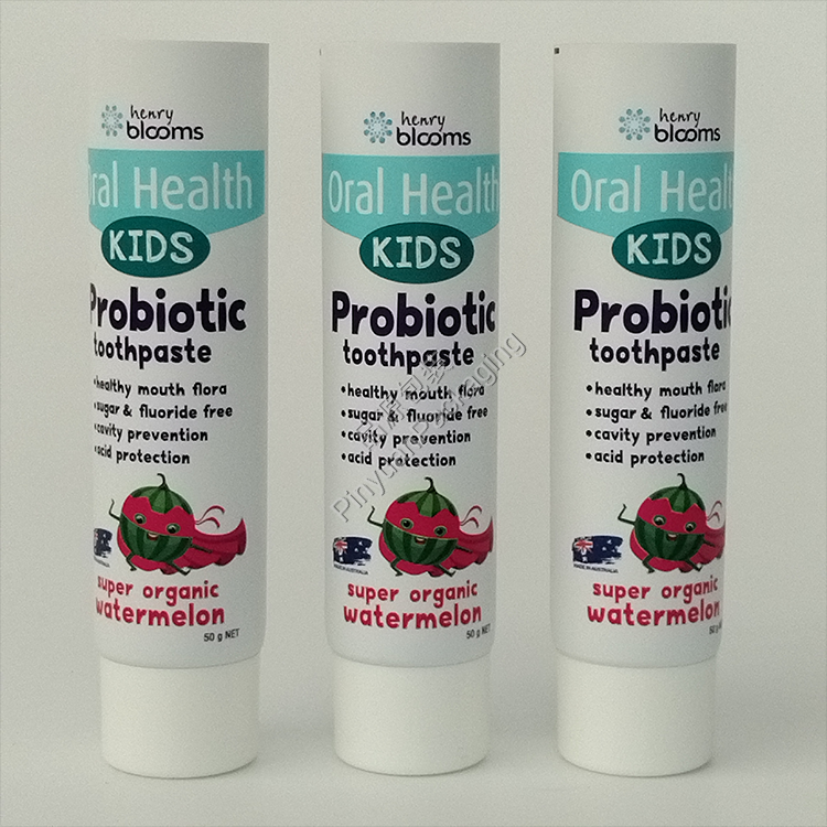 D30 50g Kids Toothpaste ABL Cosmetic Tube with White Screw Cap