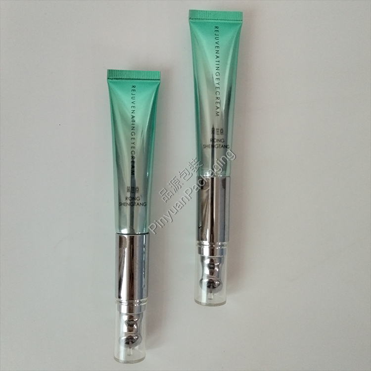 D19 15g Eye Cream High-gloss ABL Cosmetic Tube with Stainless Steel Massage Applicator Screw Cap