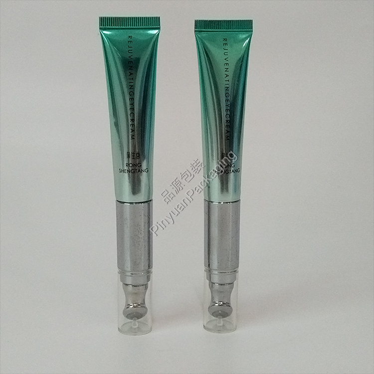 D19 15g Eye Cream High-gloss ABL Cosmetic Tube with Stainless Steel Massage Applicator Screw Cap