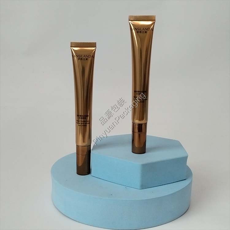 D19 25g Eye Cream High-gloss ABL Cosmetic Tube with Metal-plated Cylindrical Cap