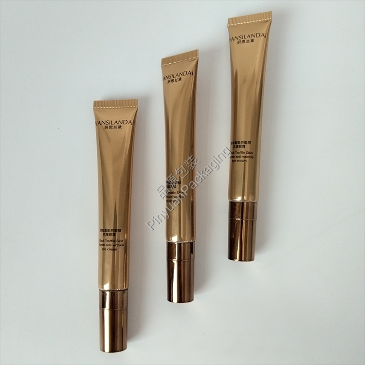 D19 25g Eye Cream High-gloss ABL Cosmetic Tube with Metal-plated Cylindrical Cap