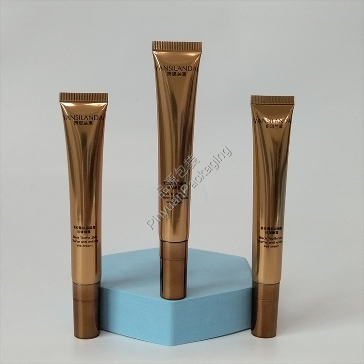 D19 25g Eye Cream High-gloss ABL Cosmetic Tube with Metal-plated Cylindrical Cap