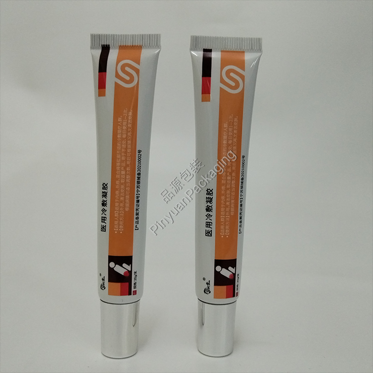 D19 20g Medical Cold Therapy Gel ABL Cosmetic Tube with Silver-plated Cylindrical Cap