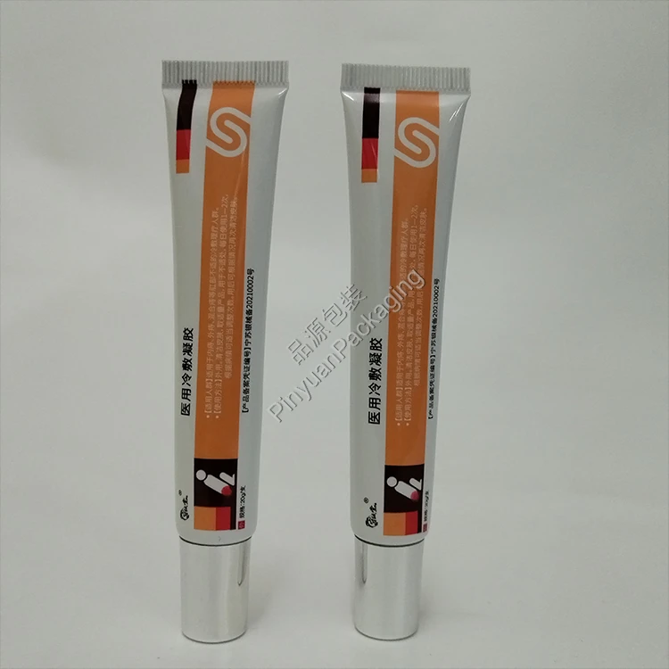 D19 20g Medical Cold Therapy Gel ABL Cosmetic Tube with Silver-plated Cylindrical Cap
