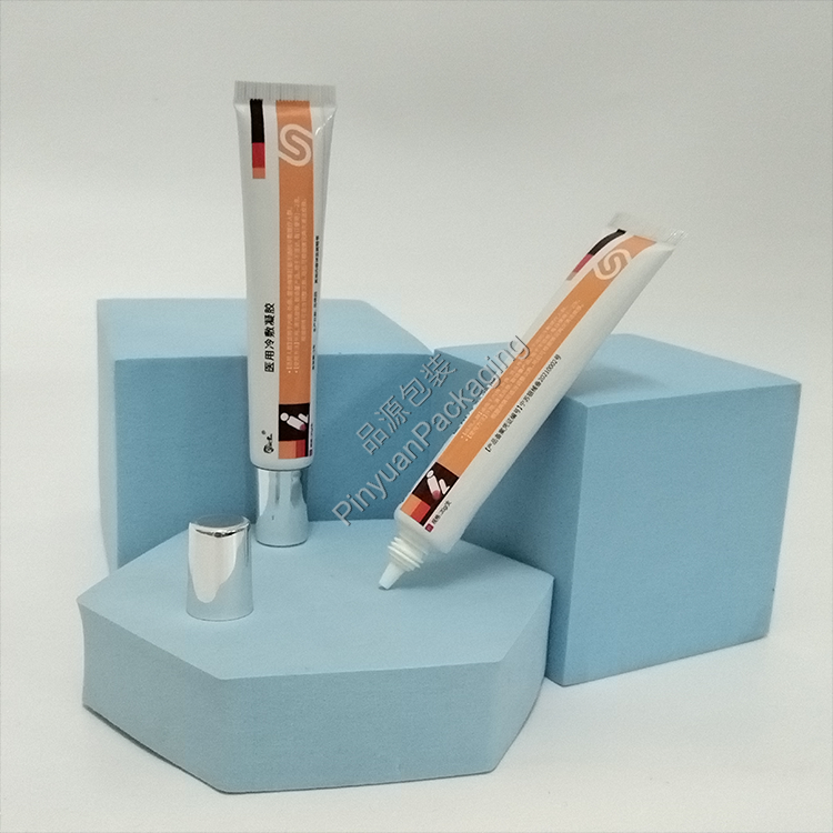D19 20g Medical Cold Therapy Gel ABL Cosmetic Tube with Silver-plated Cylindrical Cap