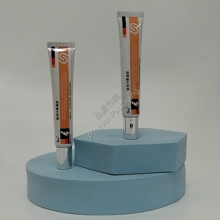 D19 20g Medical Cold Therapy Gel ABL Cosmetic Tube with Silver-plated Cylindrical Cap