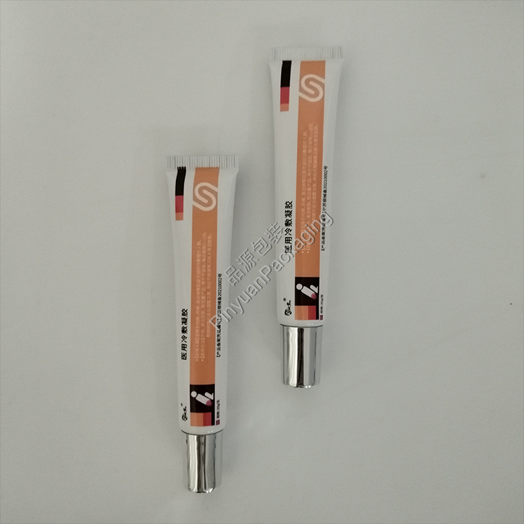 D19 20g Medical Cold Therapy Gel ABL Cosmetic Tube with Silver-plated Cylindrical Cap