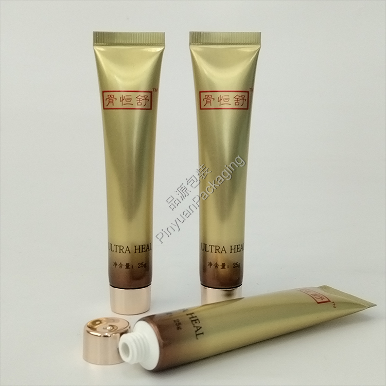 D19 25g Medical-grade Skin Repair Cream ABL Cosmetic Tube with Rose Gold-plated Srew Cap