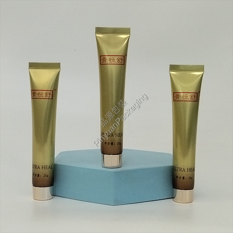 D19 25g Medical-grade Skin Repair Cream ABL Cosmetic Tube with Rose Gold-plated Srew Cap