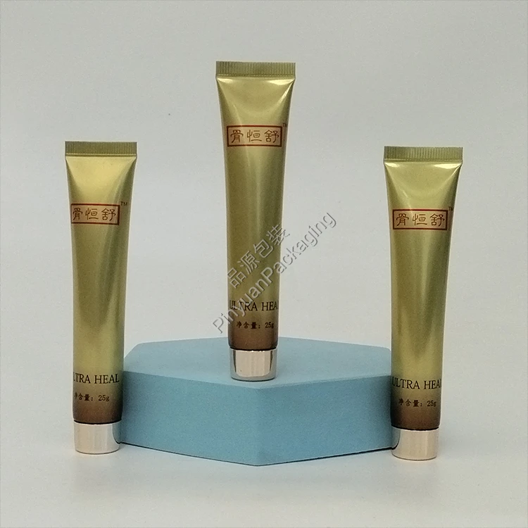 D19 25g Medical-grade Skin Repair Cream ABL Cosmetic Tube with Rose Gold-plated Srew Cap