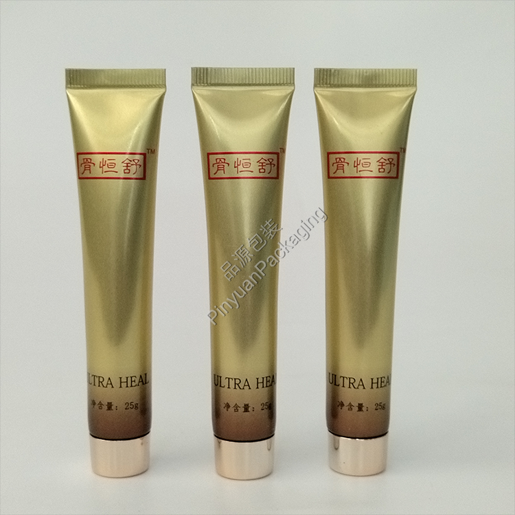 D19 25g Medical-grade Skin Repair Cream ABL Cosmetic Tube with Rose Gold-plated Srew Cap