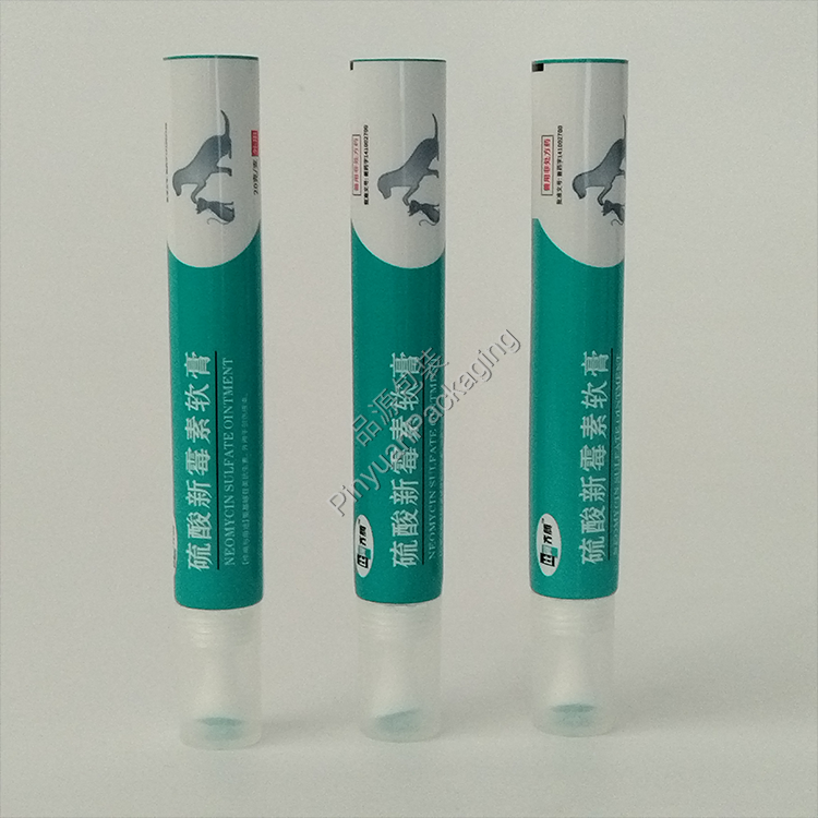 D19 20g Medical Ointment ABL Cosmetic Tube with Massage Applicator Transparent Screw Cap