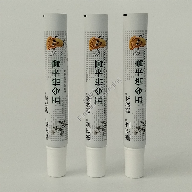 D19 20g Medical Antibacterial Skin Ointment ABL Cosmetic Tube with White Cylindrical Cap