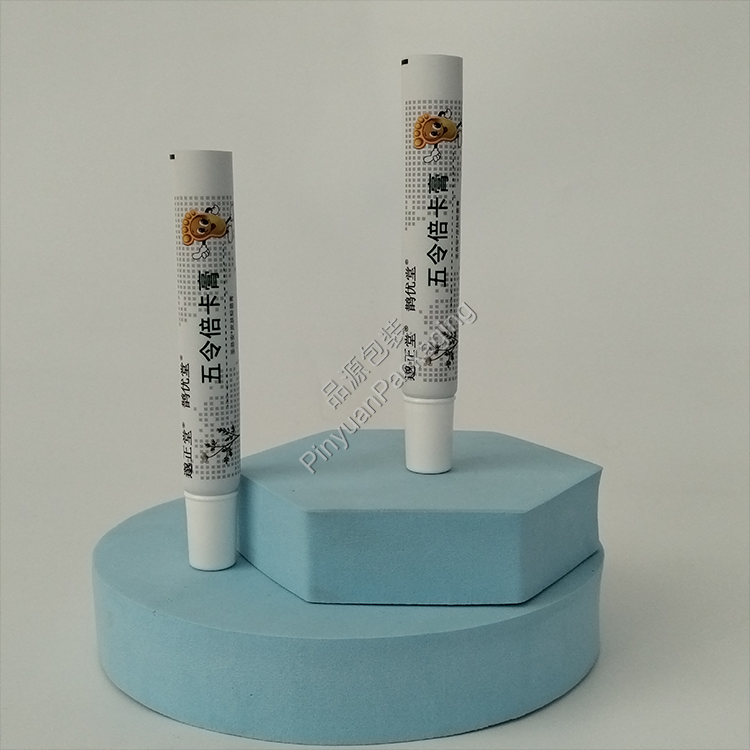 D19 20g Medical Antibacterial Skin Ointment ABL Cosmetic Tube with White Cylindrical Cap