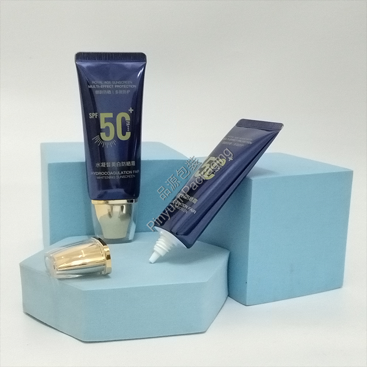 D30 30g Sunscreen Cream  High-gloss ABL Cosmetic Tube with Dedicated Square Cap