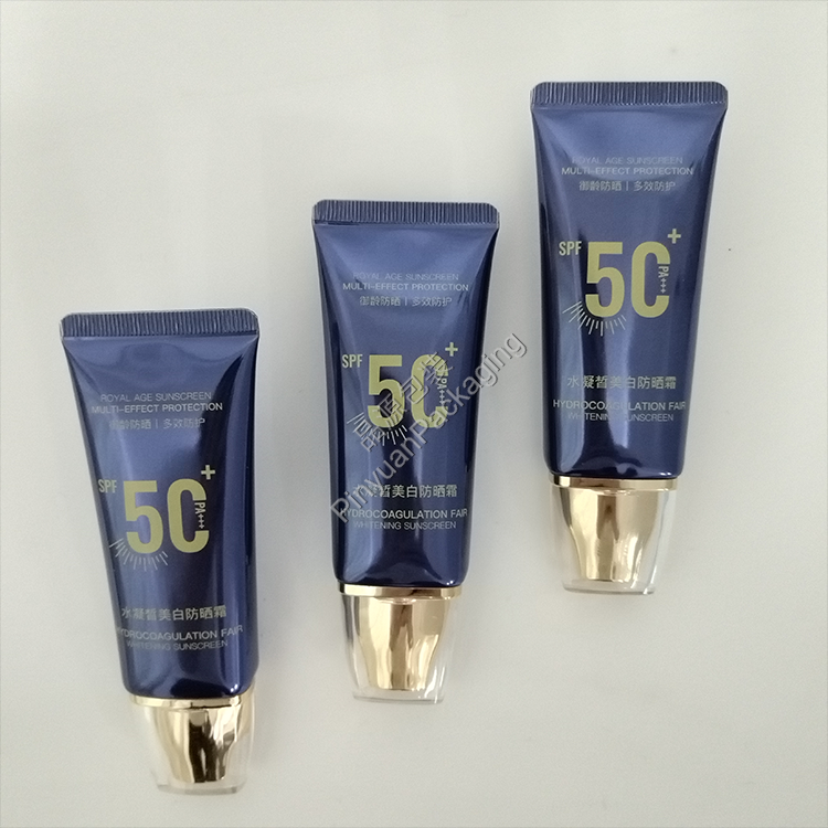 D30 30g Sunscreen Cream  High-gloss ABL Cosmetic Tube with Dedicated Square Cap