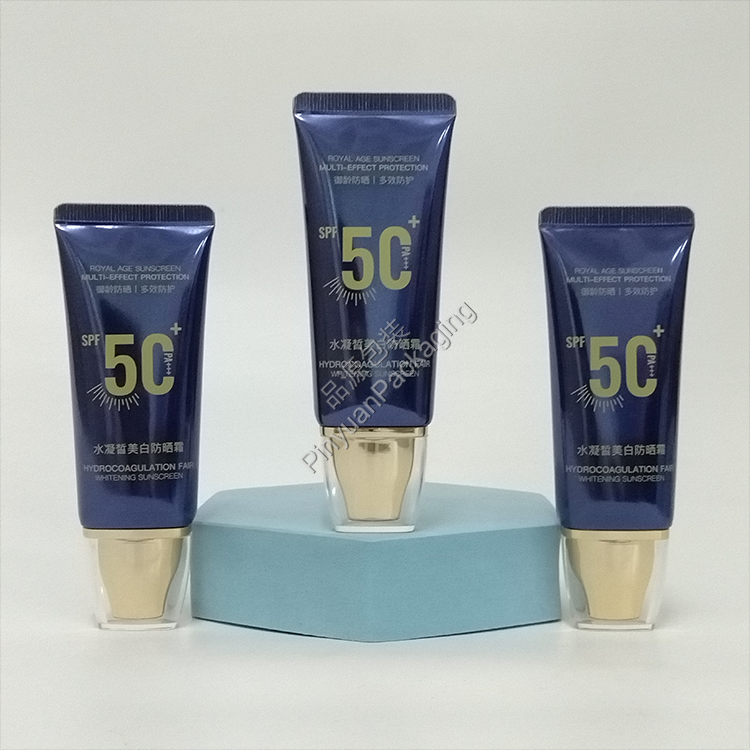 D30 30g Sunscreen Cream  High-gloss ABL Cosmetic Tube with Dedicated Square Cap