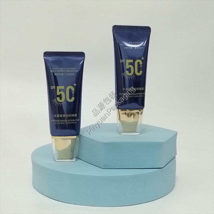 D30 30g Sunscreen Cream  High-gloss ABL Cosmetic Tube with Dedicated Square Cap