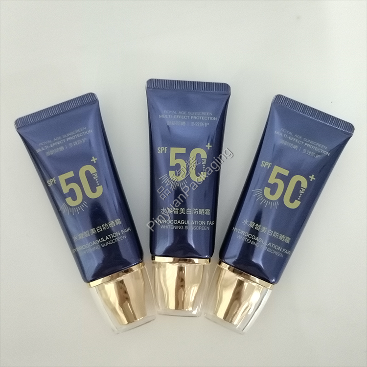 D30 30g Sunscreen Cream  High-gloss ABL Cosmetic Tube with Dedicated Square Cap