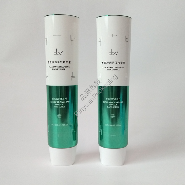 D50 258ml Hair Essence PBL Cosmetic Tube with White Screw Cap