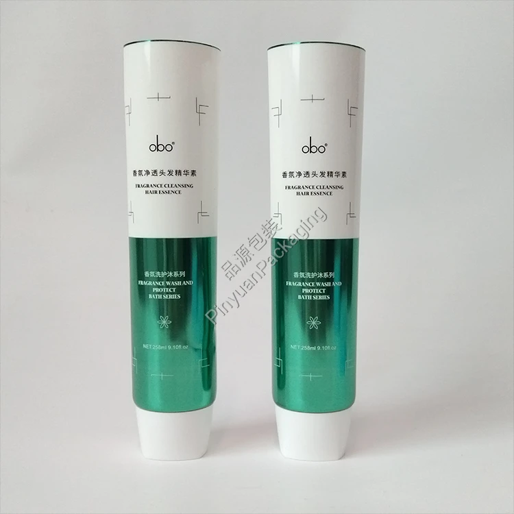 D50 258ml Hair Essence PBL Cosmetic Tube with White Screw Cap