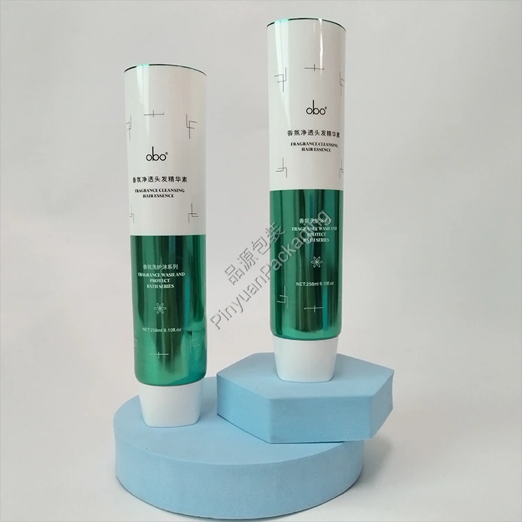 D50 258ml Hair Essence PBL Cosmetic Tube with White Screw Cap