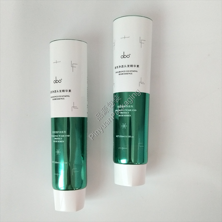 D50 258ml Hair Essence PBL Cosmetic Tube with White Screw Cap