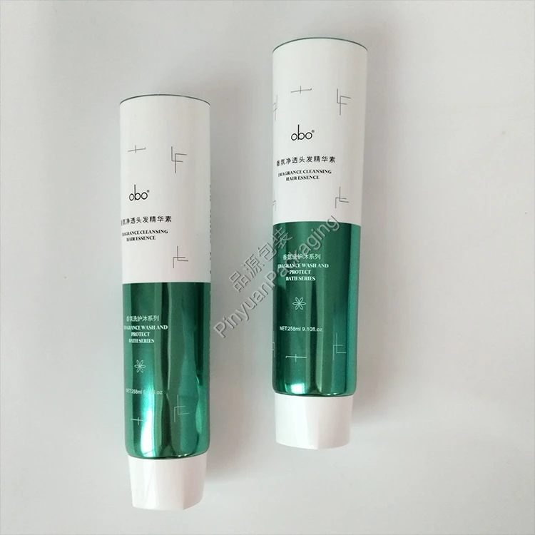 D50 258ml Hair Essence PBL Cosmetic Tube with White Screw Cap