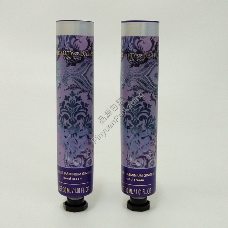D25 30ml Hand Cream ABL Cosmetic Tube with Black Octagonal Screw Cap