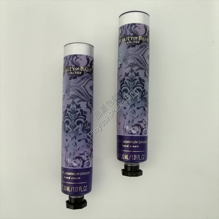 D25 30ml Hand Cream ABL Cosmetic Tube with Black Octagonal Screw Cap