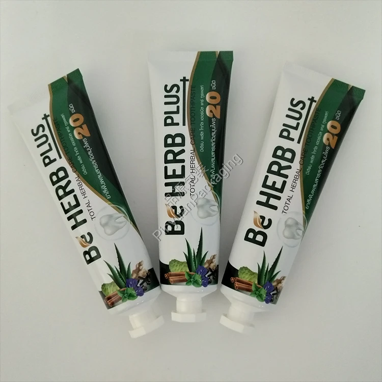 D35 80g Toothpaste ABL Cosmetic Tube with White Octagonal Cap
