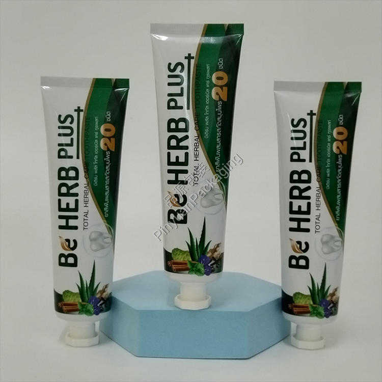 D35 80g Toothpaste ABL Cosmetic Tube with White Octagonal Cap