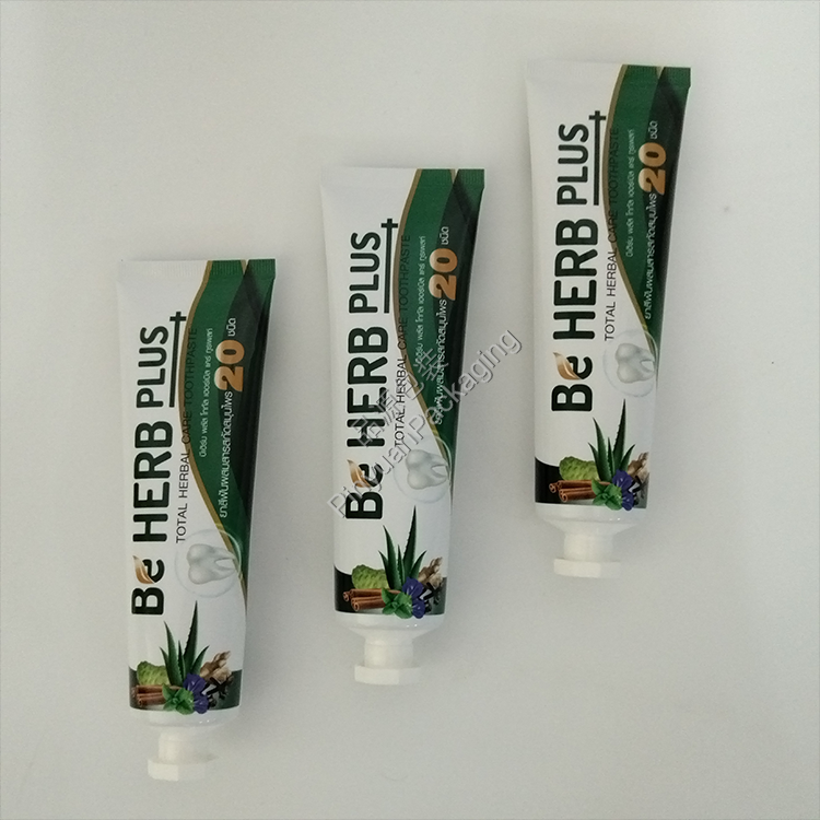 D35 80g Toothpaste ABL Cosmetic Tube with White Octagonal Cap