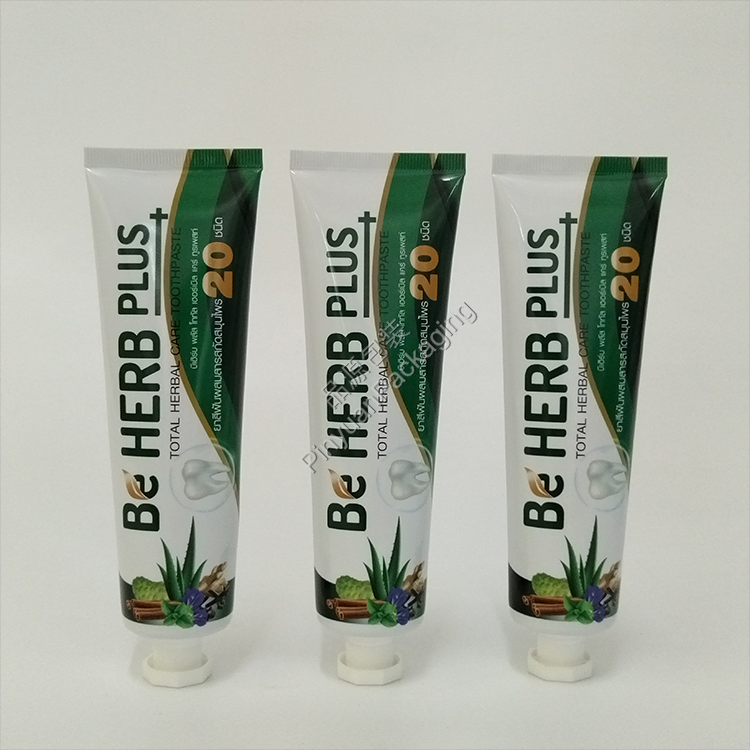 D35 80g Toothpaste ABL Cosmetic Tube with White Octagonal Cap