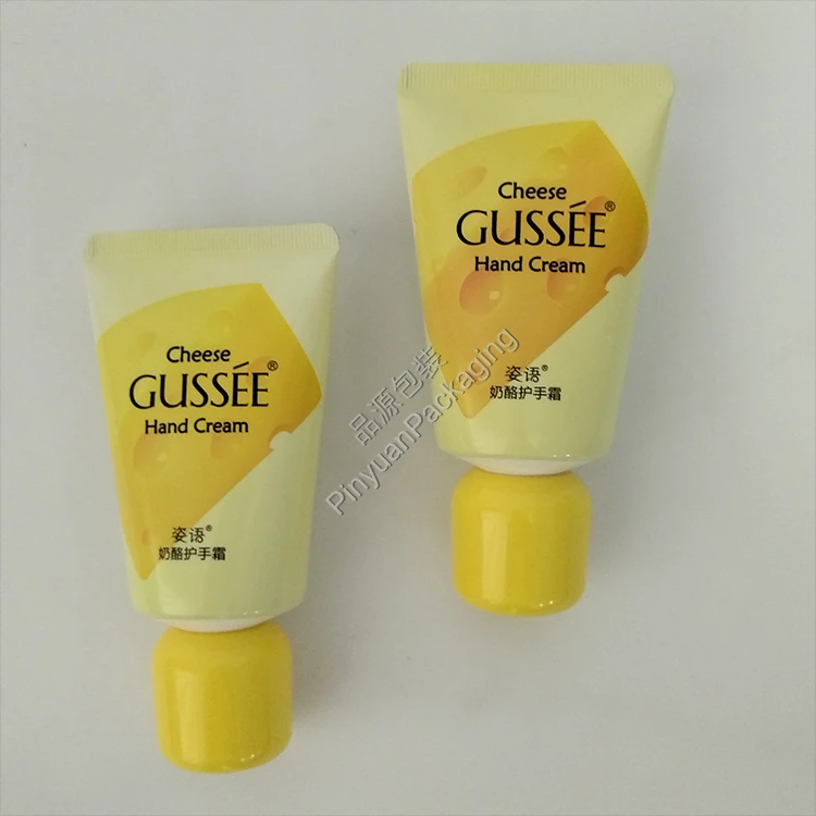 D40 40g Hand Cream ABL Cosmetic Tube with Cute Yellow Screw Cap