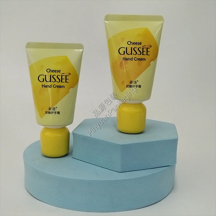 D40 40g Hand Cream ABL Cosmetic Tube with Cute Yellow Screw Cap