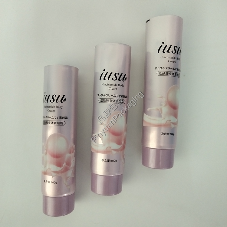 D40 100g Body Cream ABL Cosmetic Tube with Light Purple Screw Cap