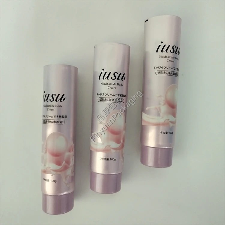 D40 100g Body Cream ABL Cosmetic Tube with Light Purple Screw Cap