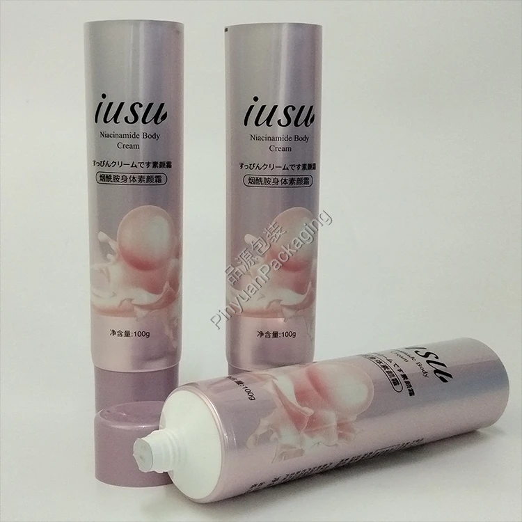 D40 100g Body Cream ABL Cosmetic Tube with Light Purple Screw Cap