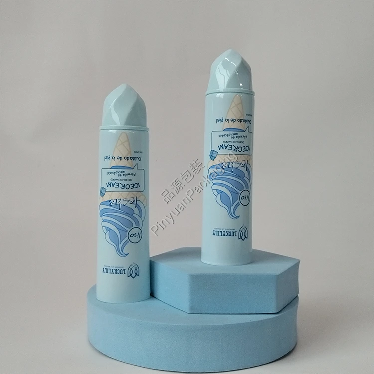 D40 120ml Hand Cream Body Cream PBL Cosmetic Tube with Ice Cream Screw Cap